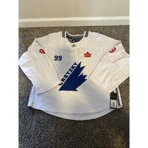Adidas Wayne Gretzky #99 Hockey Jersey Youth LG Team Canada Wally Tribute Rare
